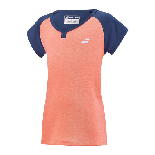 חולצת טניס בנות בבולט Play Cap Sleeve Top Girl Babolat