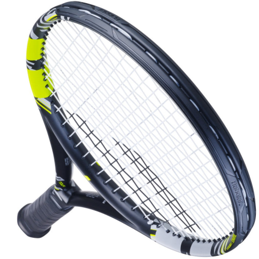 מחבט טניס Babolat Pulsion Tour משקל 285 גרם | בבולט - מבט על המחבט עם עיצוב צבעוני.