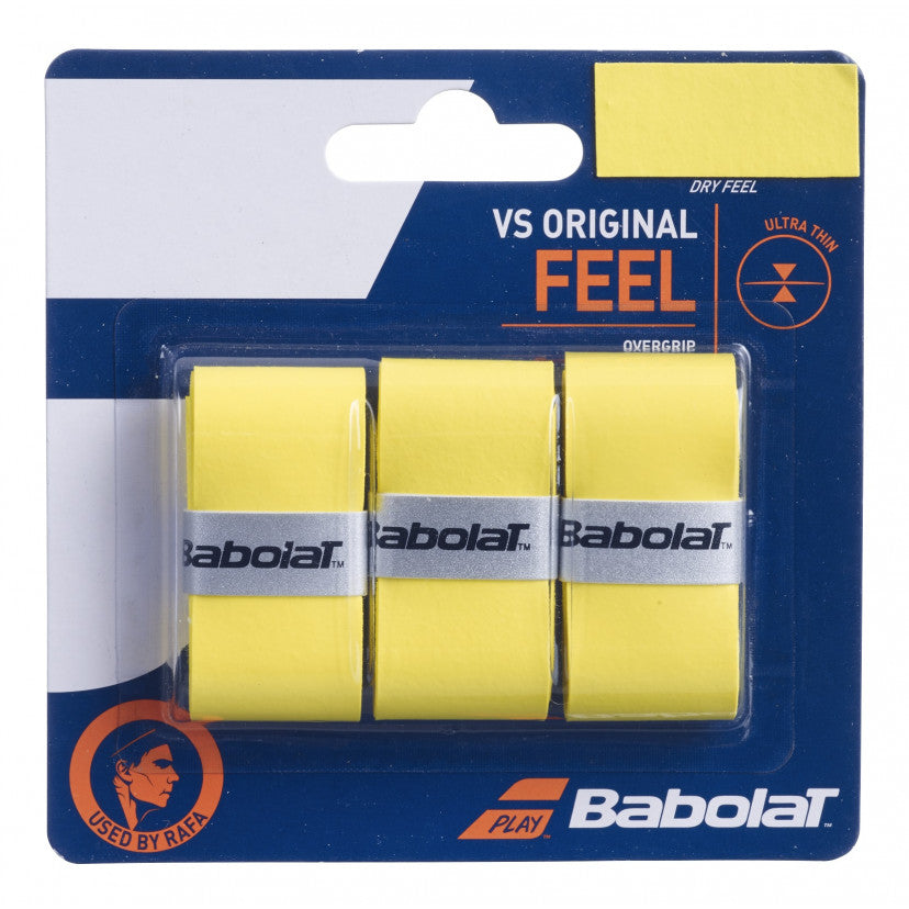 אוברגריפ (Overgrip) בבולט VS Original X3 Babolat Yellow/Black/White