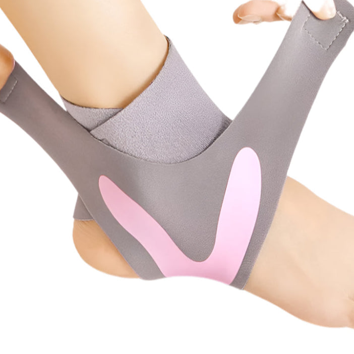 1 יחידות דחיסה תמיכת קרסול ספורט אלסטי מגן על רגל עם תמיכה נוספת באזור הקרסול.