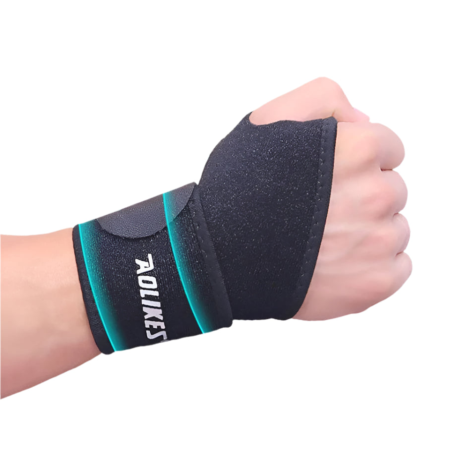 תמיכת רצועת יד לתחבושת יד מתכווננת – שורש כף יד עם רצועות מתכווננות להצעת תמיכה ויציבות.