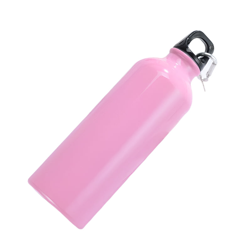 בקבוק מים 500 מ"ל בצבע ורוד, קומפקטי ונוח לשימוש יומיומי.