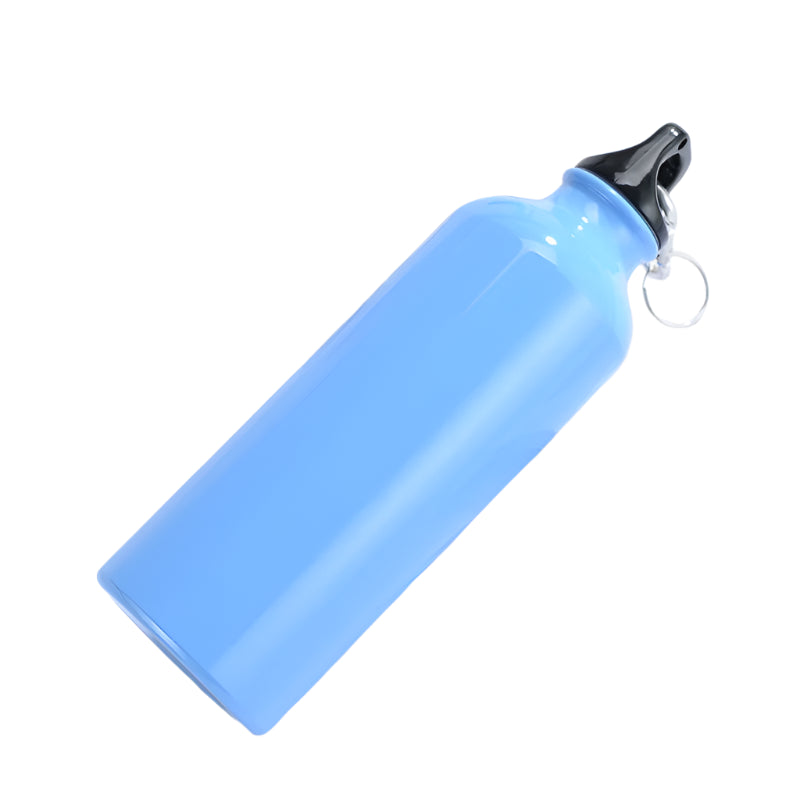 בקבוק מים 500 מ"ל בצבע כחול, קומפקטי ונוח לשימוש יומיומי, מושלם לנשיאה בתיק.