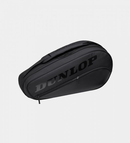 תיק אימון Dunlop Team 3RKT | דנלופ בצבע שחור עם לוגו גדול של דנלופ.