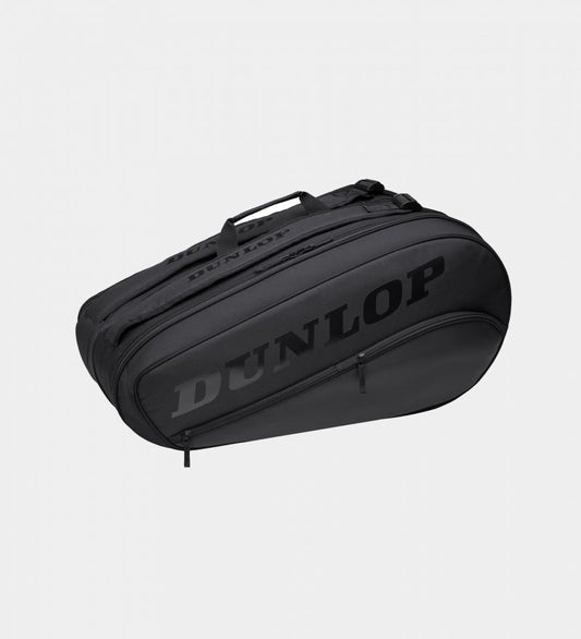 תיק אימון Dunlop Team 8 Racket Thermo | דנלופ בצבע שחור עם לוגו דנלופ גדול