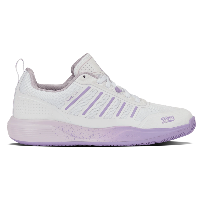 נעלי פאדל K-Swiss Ultra Court Padel לנשים עם פסים בסגול - מבט מהצד הפנימי