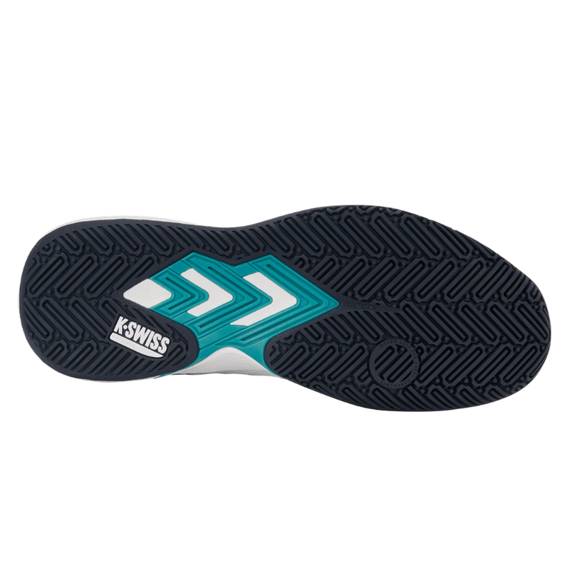 סוליית נעלי פאדל לגברים K-Swiss Ultrashot Light Padel למגרש פאדל בצבע שחור ותורכיז