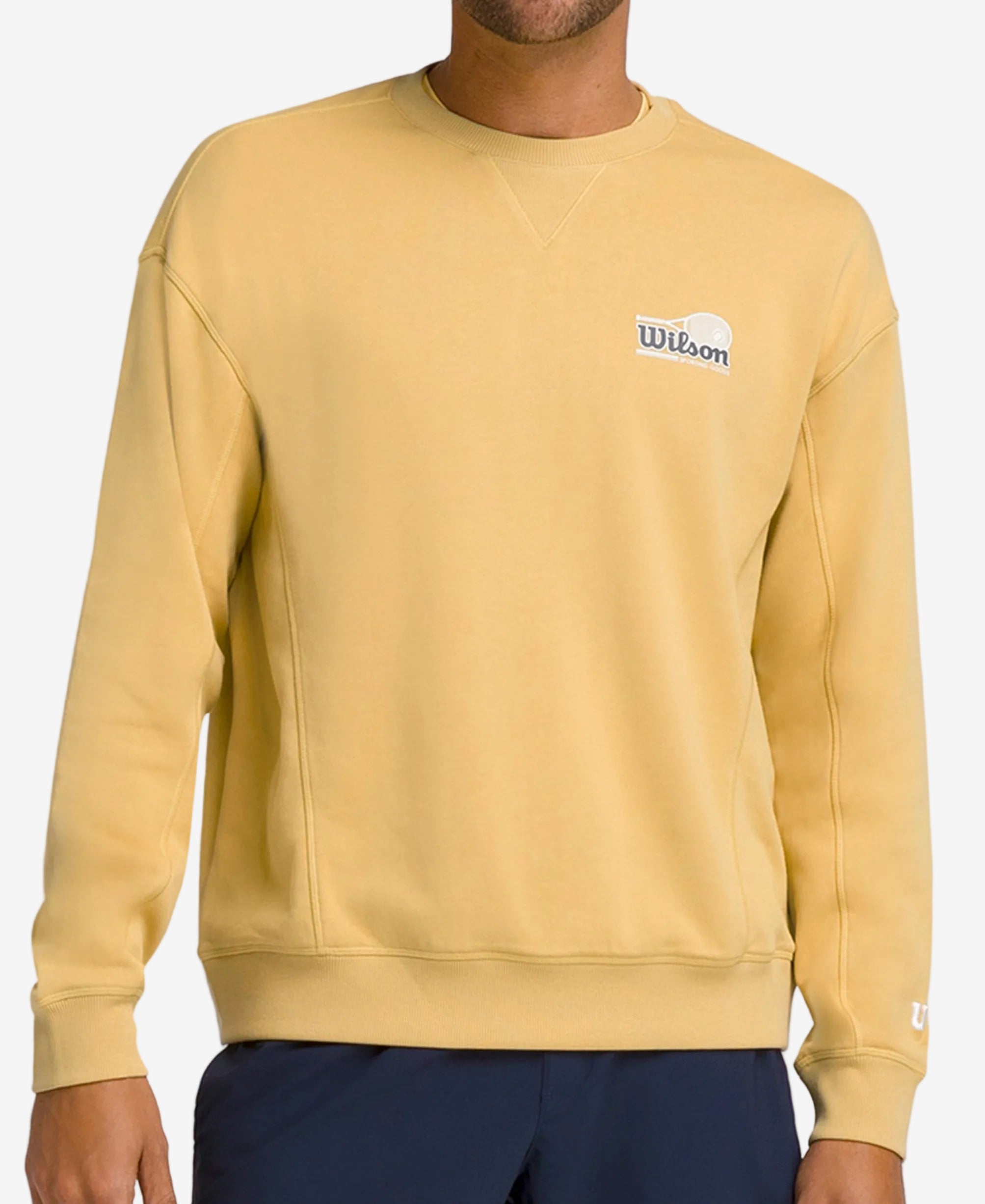 סווטשירט צהוב וילסון לגברים | Parkside Crew Wilson