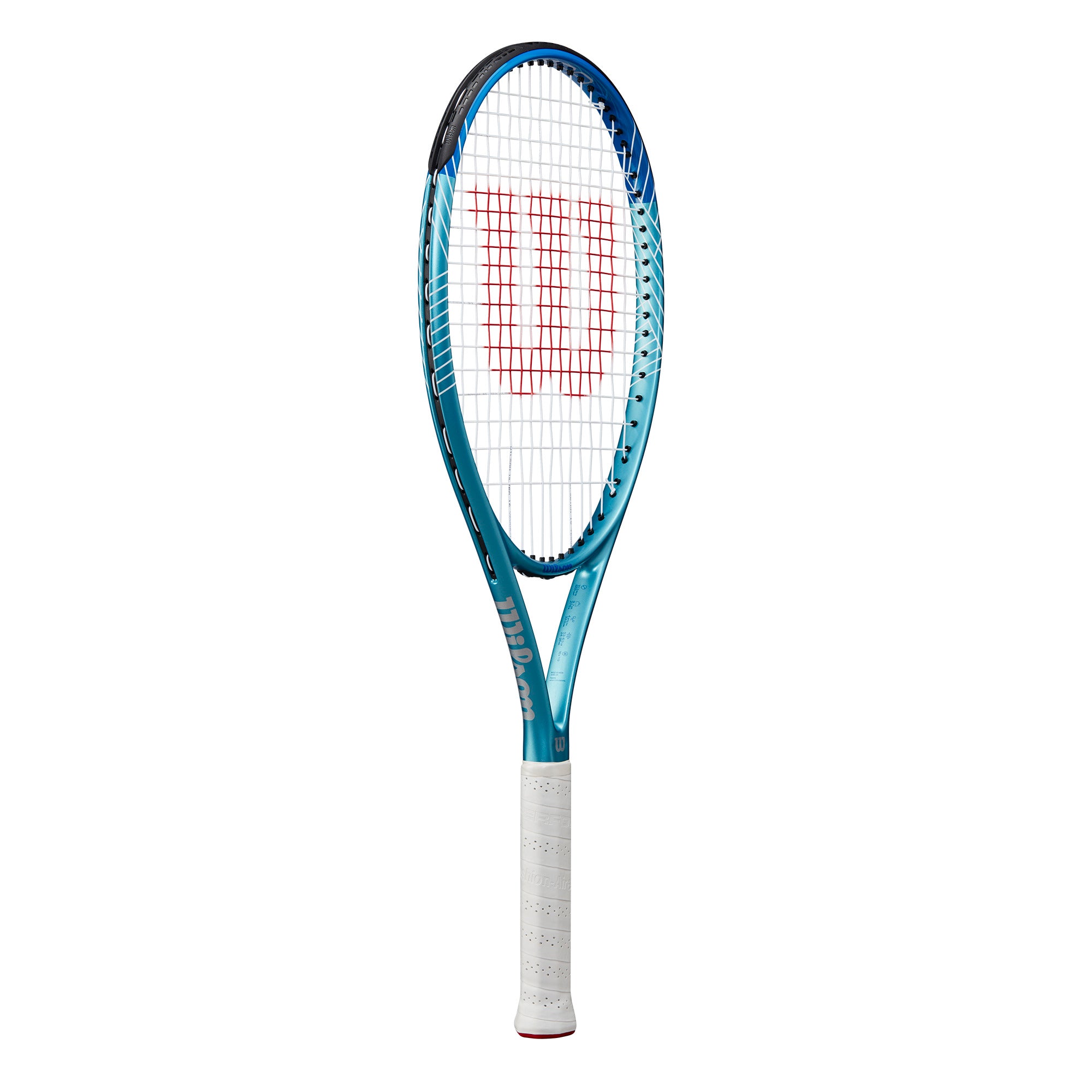 מחבט טניס Wilson Ultra Power 103 Tennis Racket | וילסון בצבעים כחול ולבן, עם גידים משולבים.