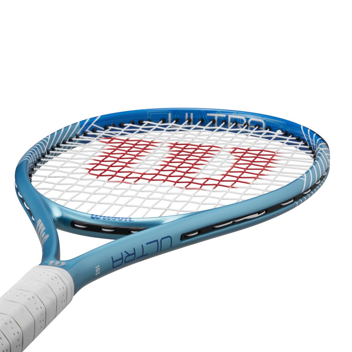 מחבט טניס Wilson Ultra Power 103 Tennis Racket | וילסון עם גידים ומסגרת כחולה