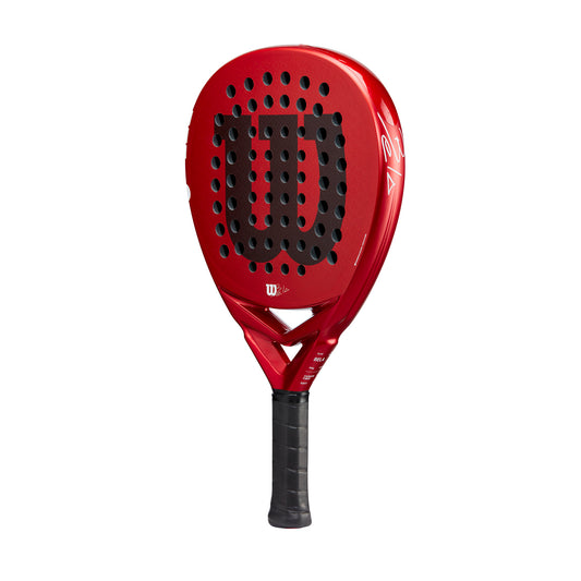 מחבט פאדל Wilson Bela Elite V2.5 Padel | וילסון בצבע אדום בעיצוב מינימליסטי נועז.