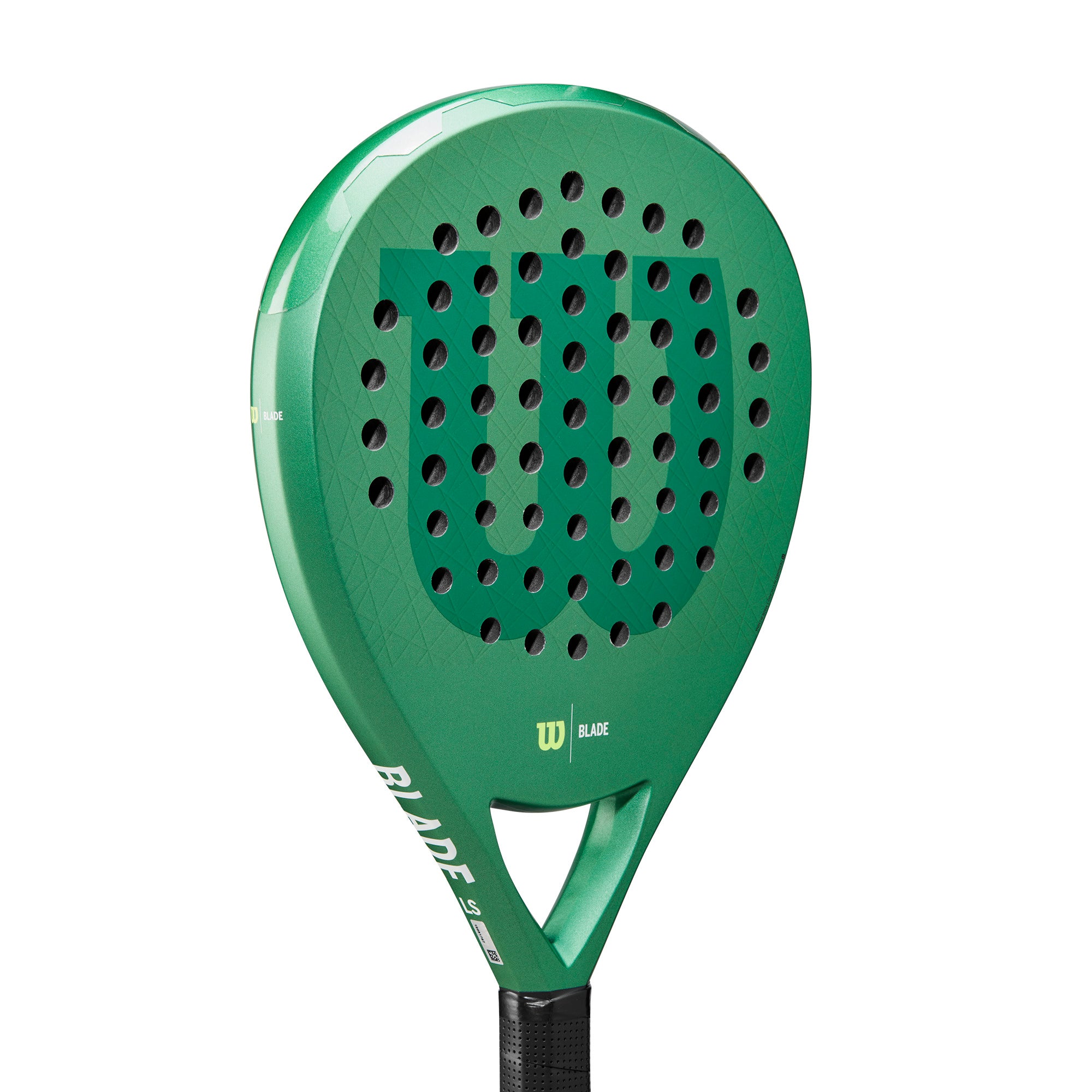 מחבט פאדל Wilson Blade LS V3 Padel | וילסון - ראש מחבט בצבע ירוק עם עיצוב ייחודי ומודרני.