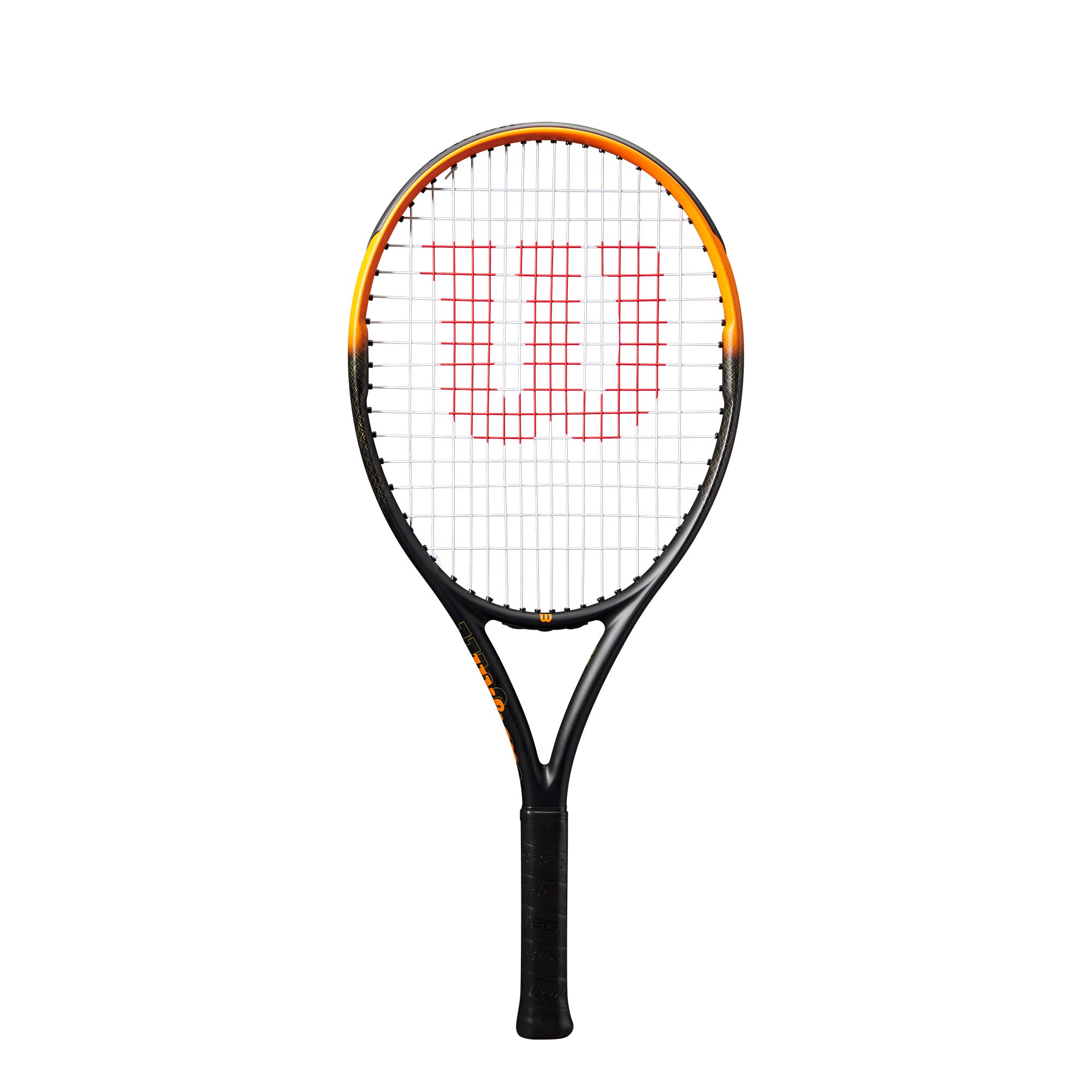 מחבט טניס לילדים | Burn Spin Jr 25 Tennis Racket - מחבט סופר חזק מעוצב בגרפיט עם לוגו ווילסון.