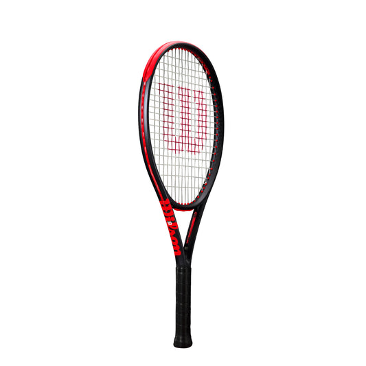 מחבט טניס Wilson Clash 25 RKT V3.0 | וילסון בצבעים קאמל, אדום ושחור, בעל עיצוב קל ואיכותי.