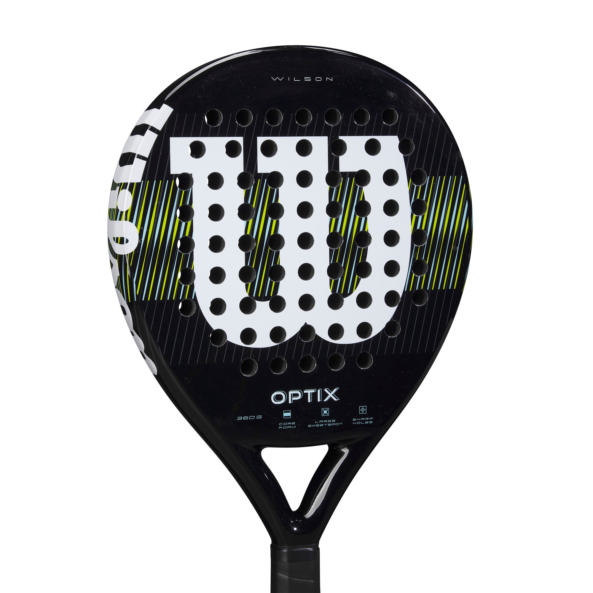 מחבט פאדל Wilson Optix V1 Padel Racket | וילסון - מחבט פאדל בעיצוב מודרני עם לוגו בולט.