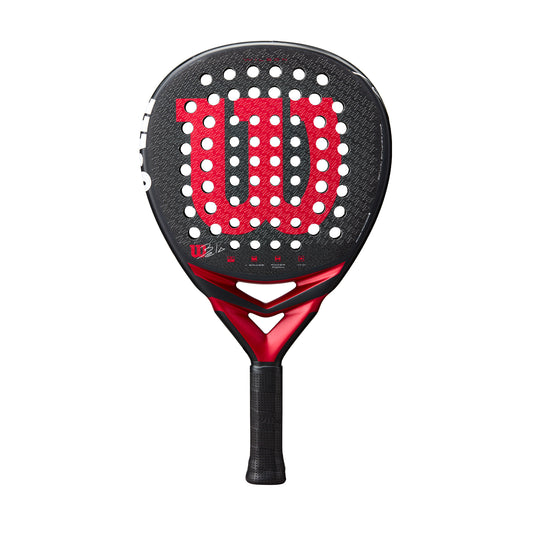 מחבט פאדל Wilson Bela V3 Padel Racket | וילסון עם עיצוב מתוחכם ואדום, אידיאלי לשחקנים תחרותיים.