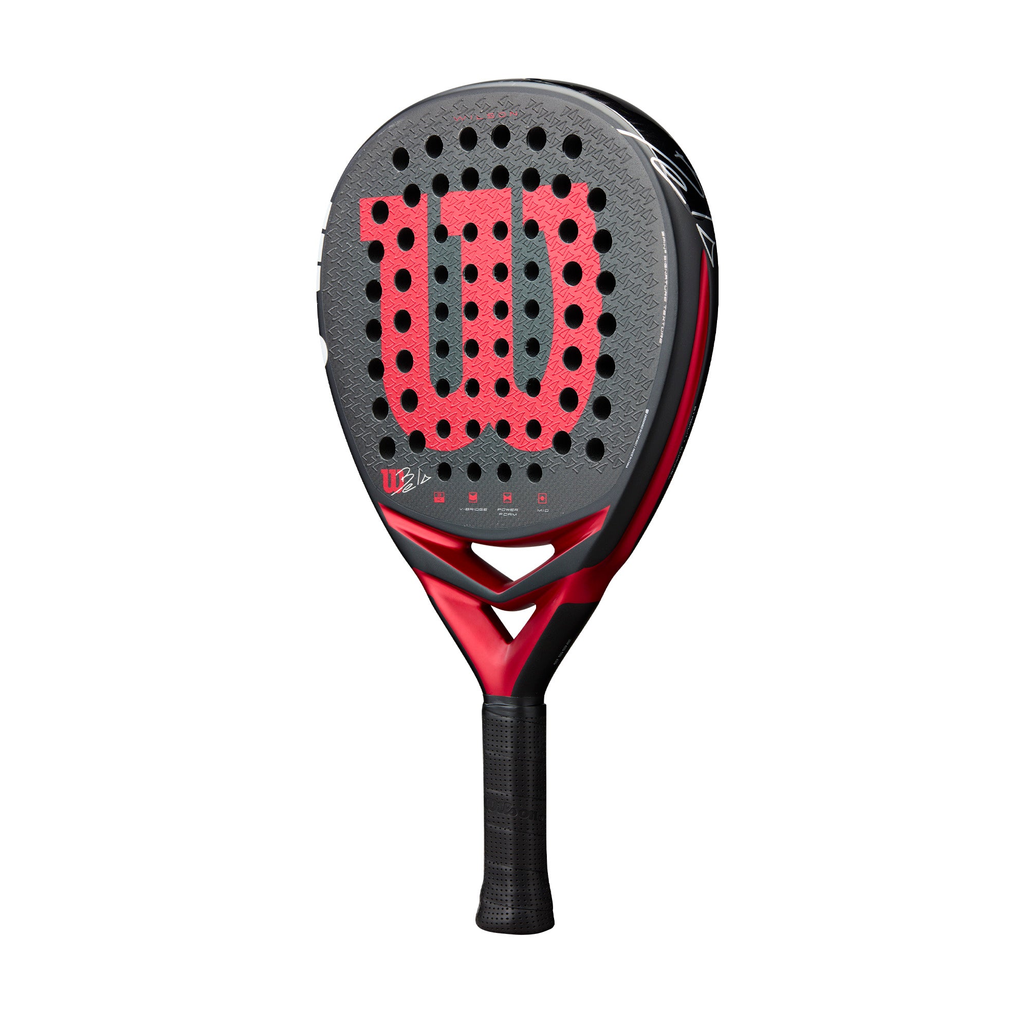 מחבט פאדל Wilson Bela V3 Padel Racket | וילסון - מחבט צבעוני עם עיצוב מודרני ושלטון לוגו ברור.