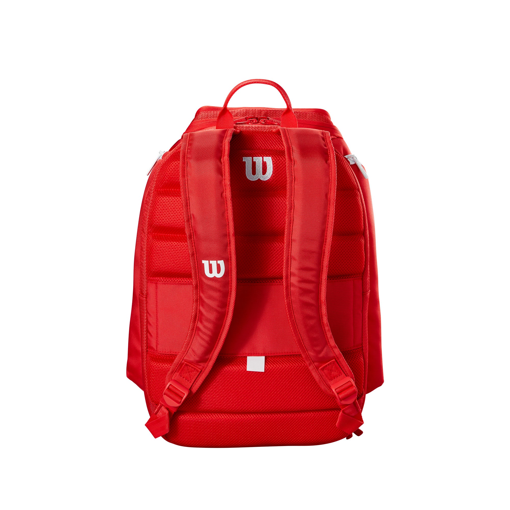 תיק טניס Wilson Super Tour Backpack Red | וילסון - גב אדום עם רצועות מרופדות ונוחות.