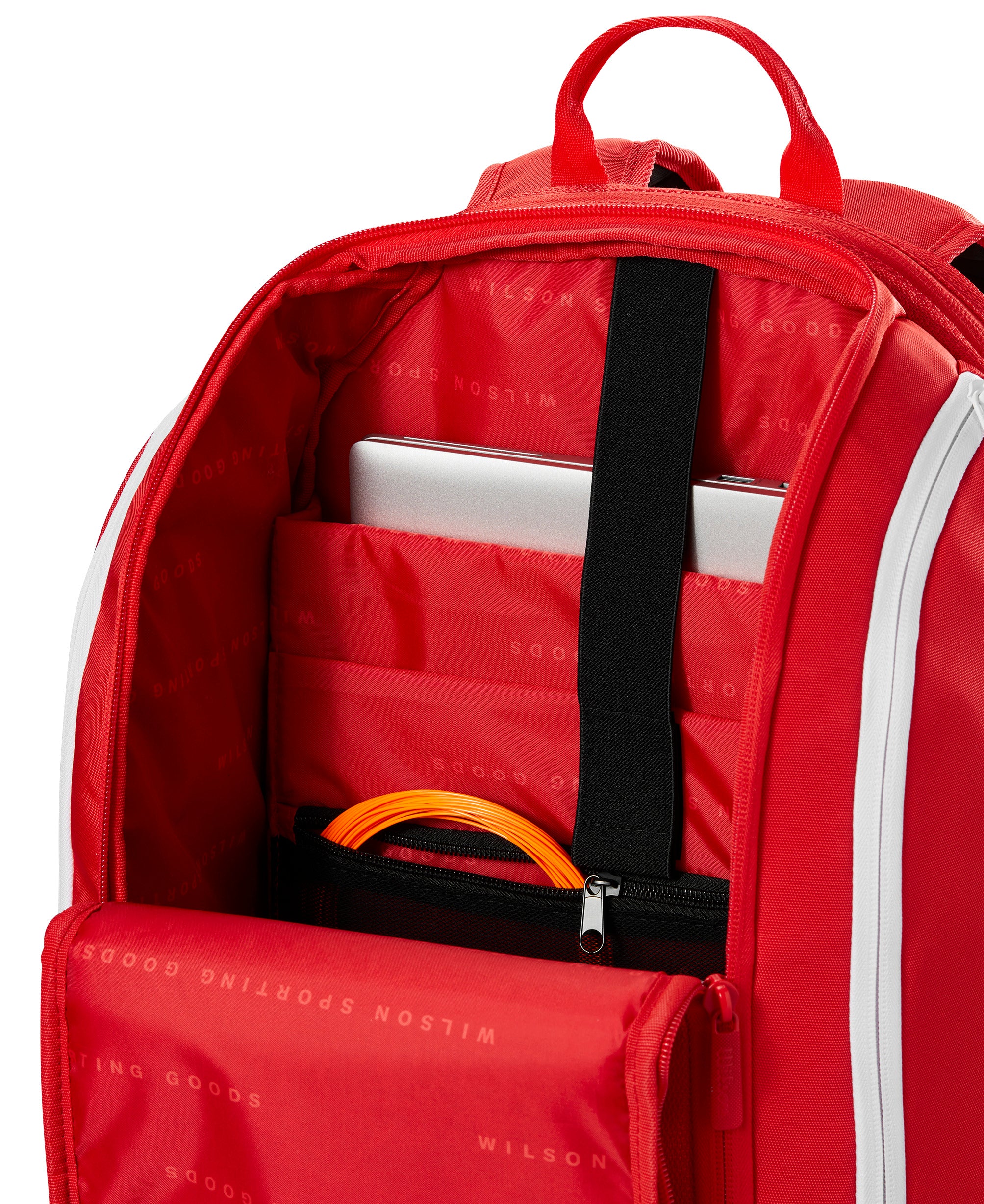 תיק טניס Wilson Super Tour Backpack Red | וילסון, עם תא פנימי מרופד וניהול חכם של ציוד.