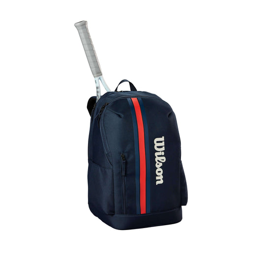 תיק טניס וילסון  | Team Backpack Wilson אפור, תיק גב מקצועי לשחקני טניס עם עיצוב נוח.