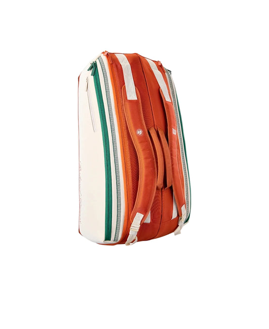 תיק טניס וילסון ROLAND GARROS 2026 9PK RACKET BAG Cream Wilson