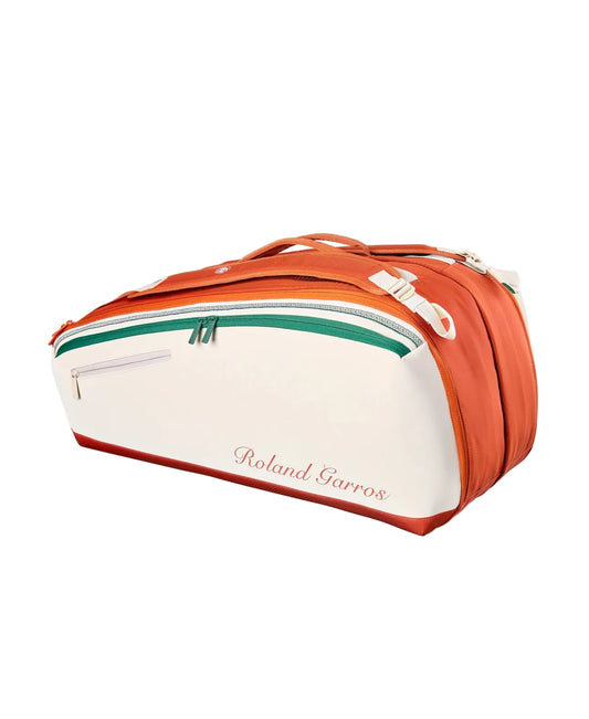 תיק טניס וילסון ROLAND GARROS 2026 9PK RACKET BAG Cream Wilson