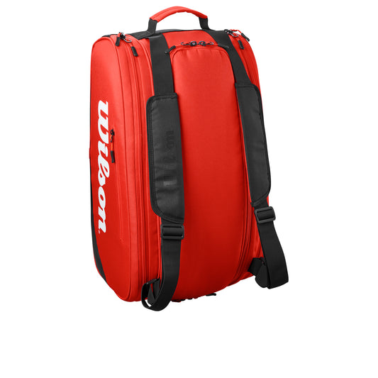 תיק פאדל Wilson Tour Red Padel | וילסון - תיק איכותי ועמיד לשחקני פאדל באדום.