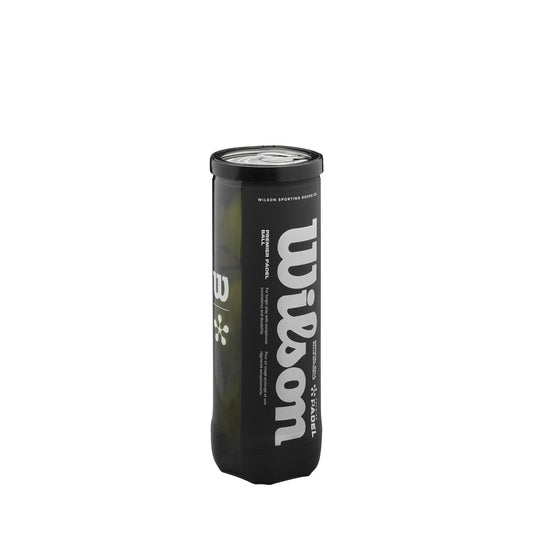 כדורי פאדל Wilson Premier Padel X3 Ball | וילסון באריזת צינורית שחורה
