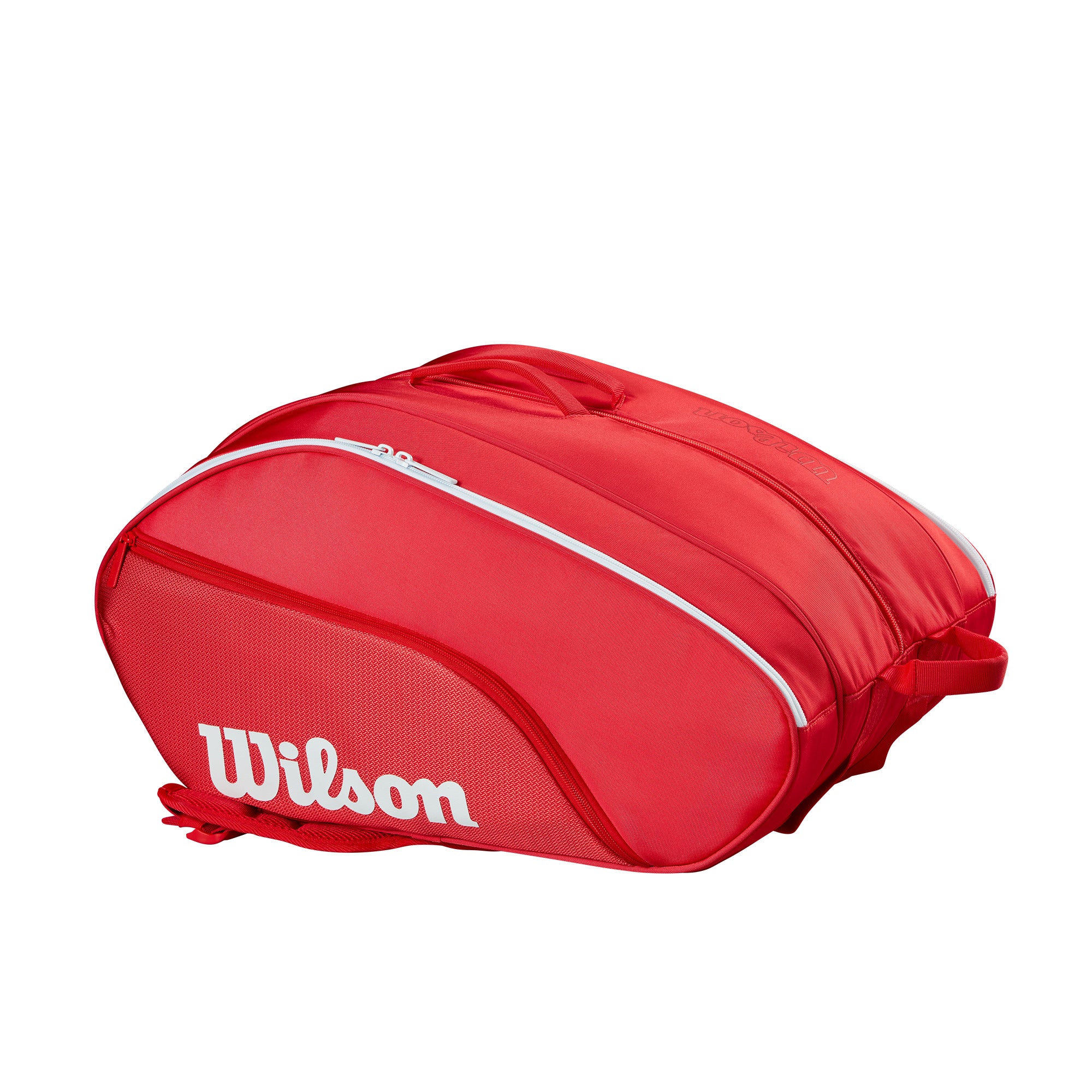 תיק פאדל Wilson Tour Red Padel Bag | וילסון - תיק גב מרווח בצבע אדום ממתכת איכותית.