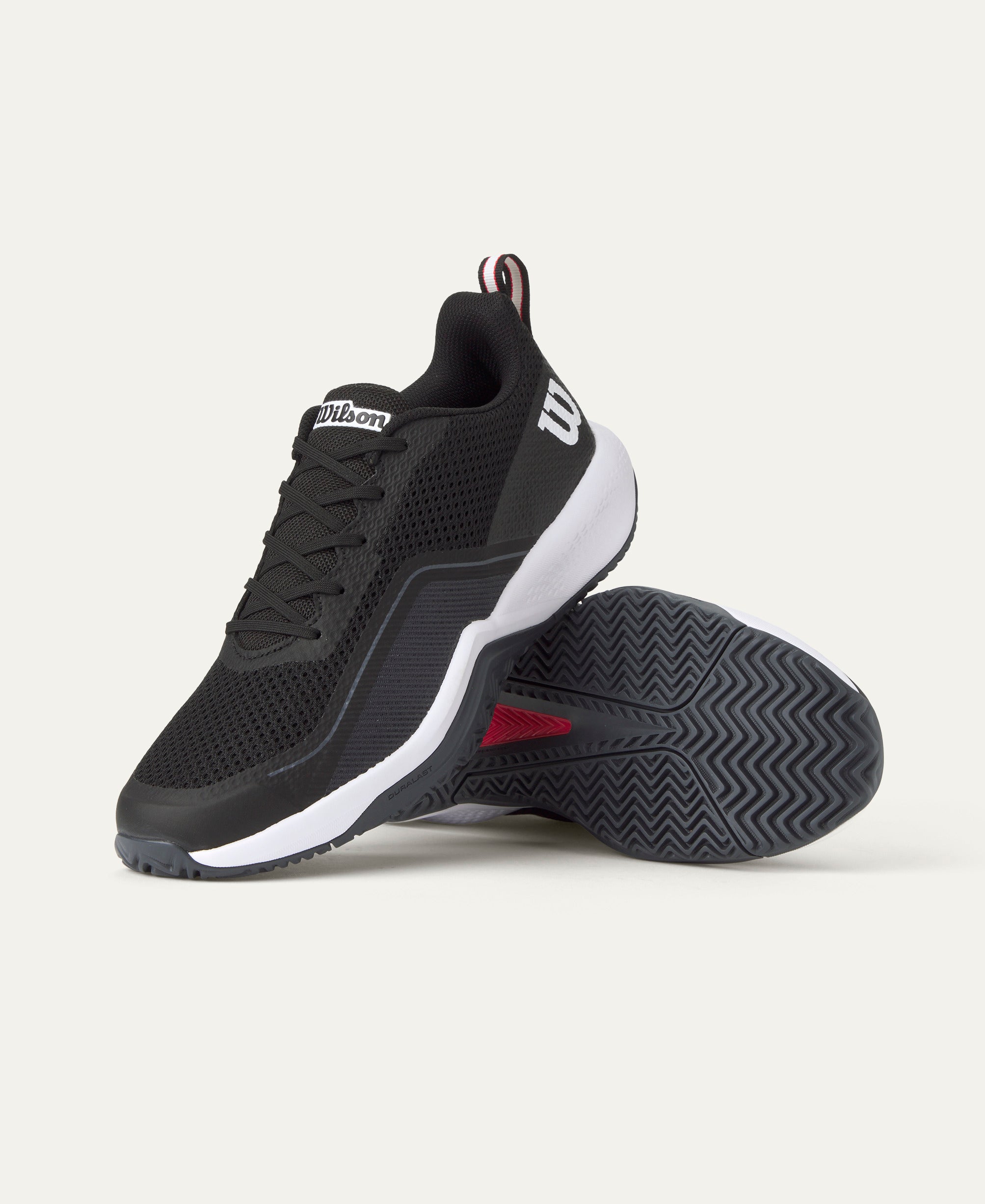 נעלי טניס גברים Wilson Rush Pro Lite | וילסון בעיצוב קל משקל וצבע שחור.