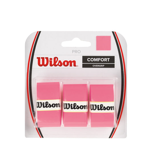וילסון גריפ | Pro OverGrip Pink – חבילה של 3 גריפים ורודים לעיצוב עוצמתי ואחיזה מושלמת.