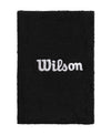 מגן זיעה וילסון בצבע שחור | Wide Terry Wristbands Wilson