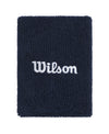מגן זיעה וילסון בצבע נייבי | Wide Terry Wristbands Wilson