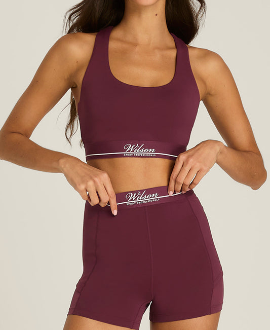 טופ ספורט וילסון לנשים | Doubles Racerback Bra Blk Classics Wilson