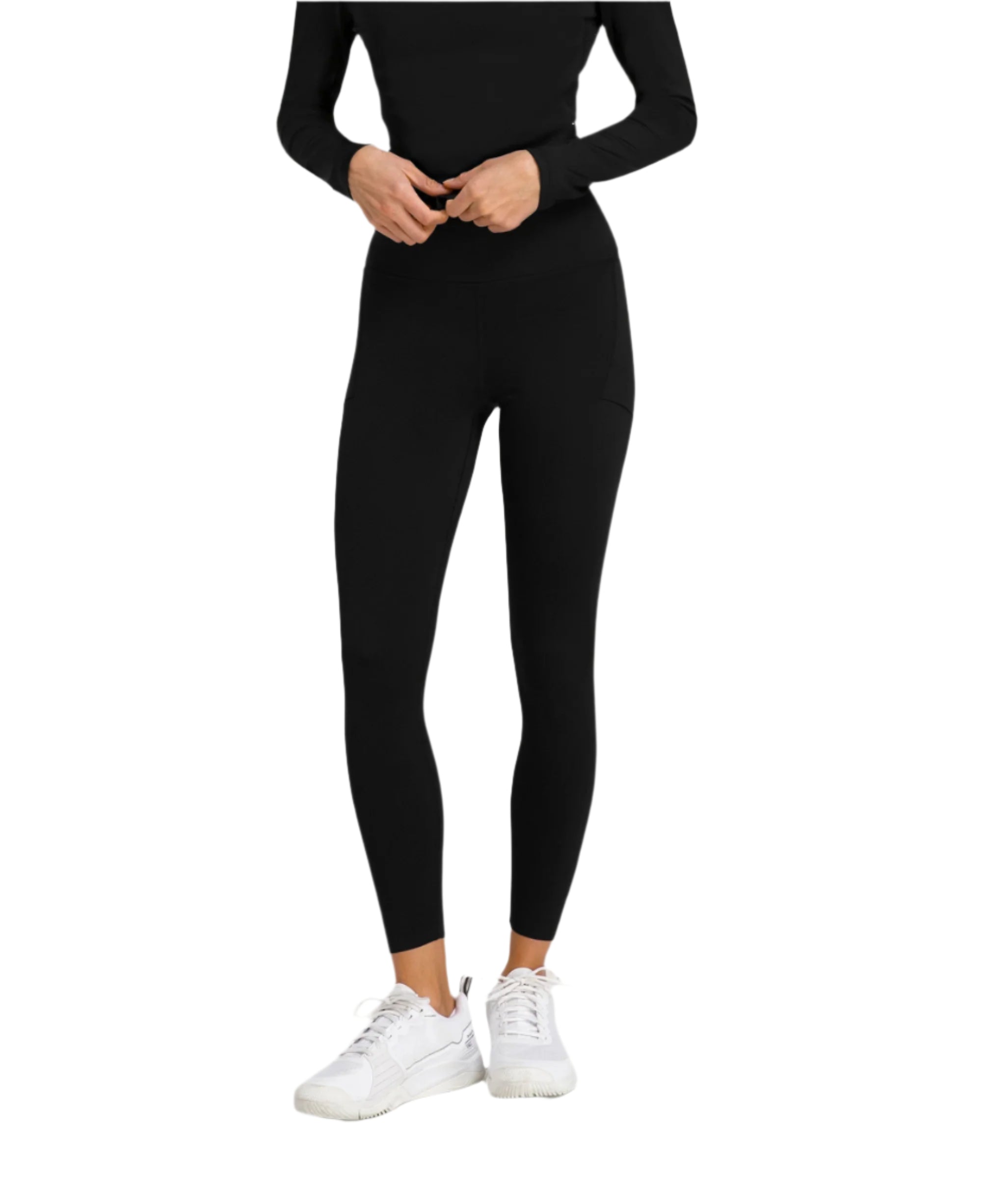 מכנס טייץ וילסון לנשים | Essential Training Tights – טייץ טניס לנשים בשחור, נוחות וביצועים גבוהים.