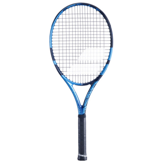 באנדל Pure Drive 110 Babolat - מחבט טניס מקצועי בצבע כחול עם ראש גדול ועיצוב מודרני.