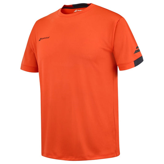 חולצת טניס בבולט Play Crew Neck Tee Men Babolat כתום - חולצה לגברים בצבע כתום, מתאימה לטניס ולשימוש יומיומי.