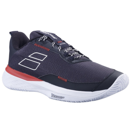 נעלי טניס גברים Babolat SFX Evo AC Men שחור אדום | בבולט, נעליים נוחות ועמידות למשחקים אינטנסיביים.