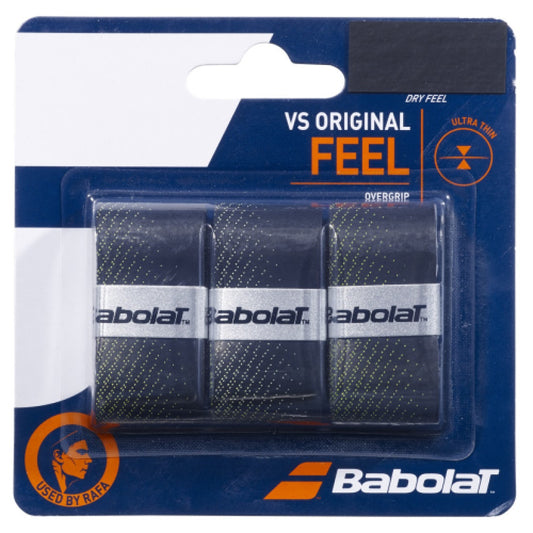 אוברגריפ (Overgrip) בבולט VS Original X3 Babolat - אריזת 3 יחידות עם תחושת מגע גבוהה ומראה מודרני