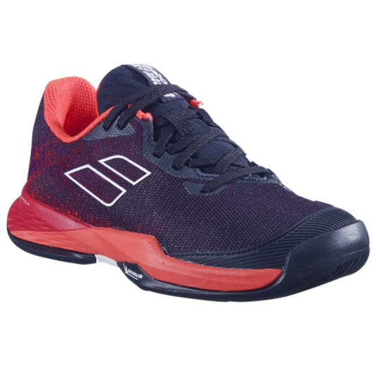 נעלי טניס לילדים Babolat Jet Mach 3 AC Junior Red/Black | בבולט - דגם קל ונוח לשחקנים צעירים