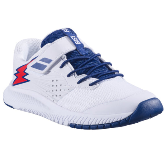 נעלי טניס לילדים Babolat Pulsion All Court Kid White Blue | בבולט