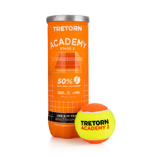 כדורי טניס רכים Tretorn Orange 50% (3 כדורים בקופסה) | טרטורן עם קופסה וכדור כתום וצהוב
