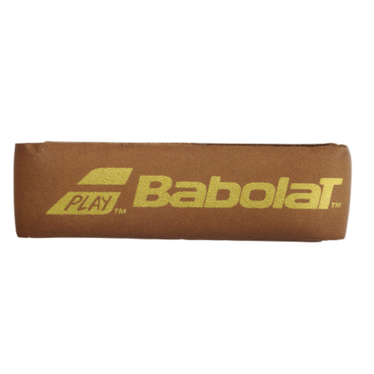 גריפ (עורית) בבולט Natural Grip Babolat - גריפ עור טבעי עם לוגו Babolat בצבע צהוב