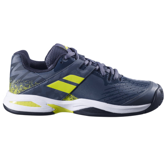נעלי טניס לילדים Babolat Propulse AC Junior Boy Gray | בבולט - נעליים נוחות ותומכות לשחקני טניס צעירים.