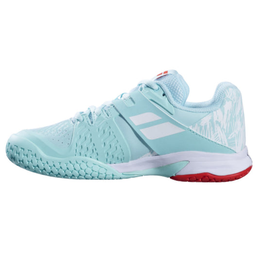 נעלי טניס לילדים Babolat Propulse AC Junior Girl Turquoise | בבולט - נעליים לנשים צעירות, נוחות ותומכות.