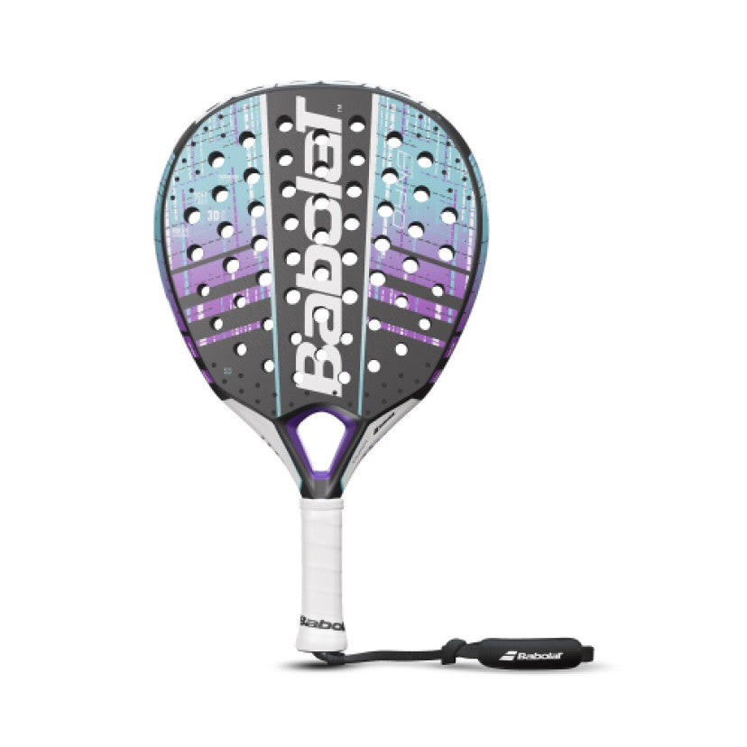 מחבט פאדל Babolat Dyna Spirit | בבולט - מחבט קל ונוח עם טכנולוגיית MICROPERF, צבעים מרהיבים ועיצוב ארגונומי.