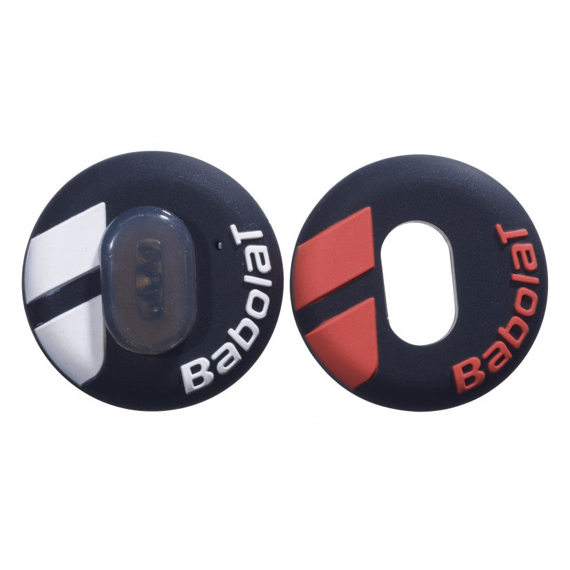 בולם זעזועים בבולט Custom Damp Babolat Black&Yellow/Flue&Black - זוג בולמים לפיתוח תחושת משחק מותאמת אישית.