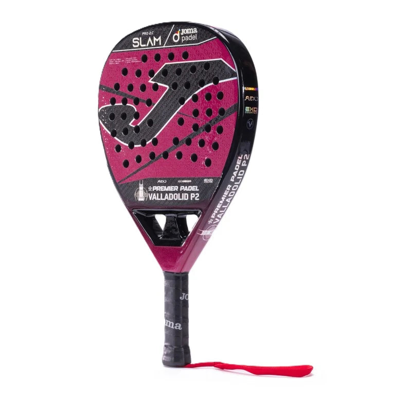 מחבט פאדל Joma SLAM PRO PREMIER PÁDEL PADDLE RACKET BLACK PINK | גומה על רקע לבן