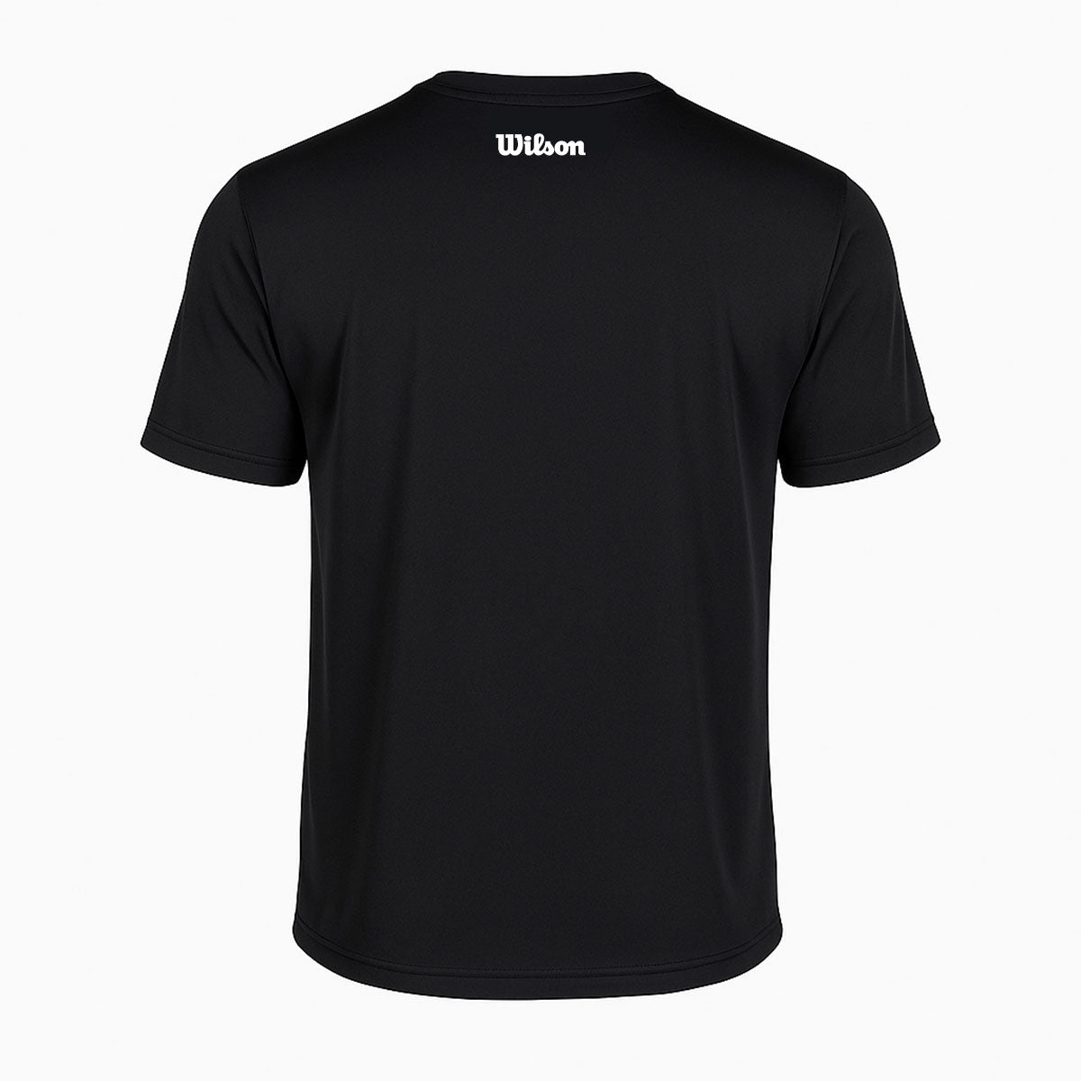 חולצת וי וילסון לגברים | Men V T-Shirt בגוון שחור עם לוגו Wilson מאחור.