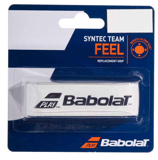 גריפ (עורית) בבולט Syntec Uptake Babolat לבן - גריפ איכותי ואידיאלי לשחקנים חובבים ומזדמנים